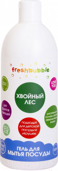Изображение товара Средство для мытья посуды Freshbubble Хвойный лес (500мл)