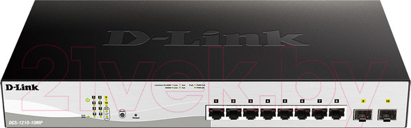 Изображение товара Коммутатор D-Link DGS-1210-10MP/F1A