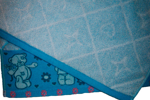 Изображение товара Полотенце Privilea Мишки / 10С36 (70x140, светло-бирюзовый)