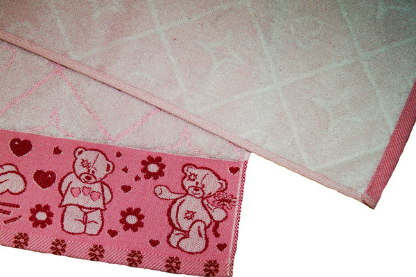 Изображение товара Полотенце Privilea Мишки / 10С36 (70x140, светло-розовый)