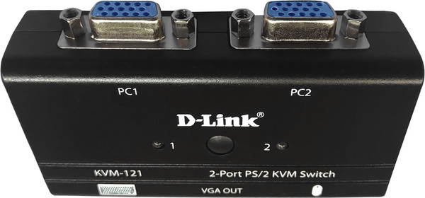 Изображение товара Переключатель портов D-Link KVM-121/B1A