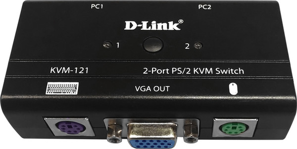 Изображение товара Переключатель портов D-Link KVM-121/B1A