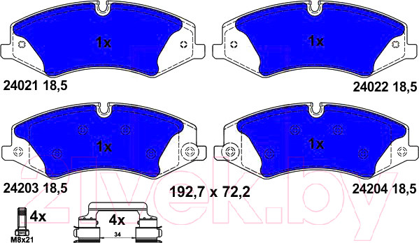 Изображение товара Тормозные колодки ATE 13046027622