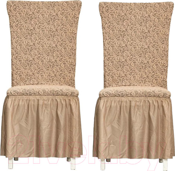 Изображение товара Комплект чехлов Софатэкс Стандарт КПС-4 (жаккард/капучино)