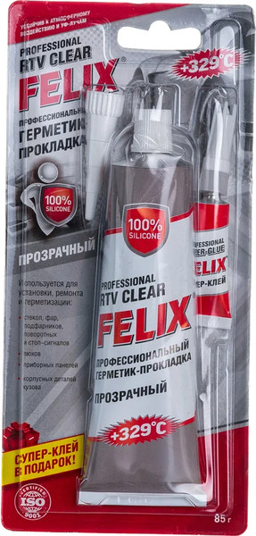 Изображение товара Клей-герметик FELIX Прокладка 411040058 (85г, прозрачный)