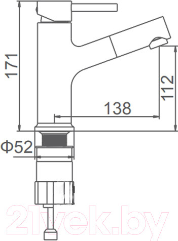 Изображение товара Смеситель Ledeme L1055-25