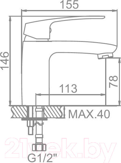 Изображение товара Смеситель Ledeme L1072