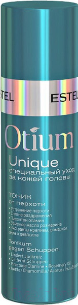 Изображение товара Тоник для волос Estel Otium Unique от перхоти (100мл)