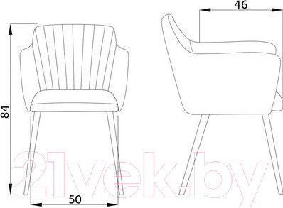 Изображение товара Стул AksHome Brit (светло-серая ткань 1701-26/дуб)
