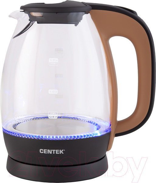 Изображение товара Электрочайник Centek CT-0056 (бежевый/кофе)