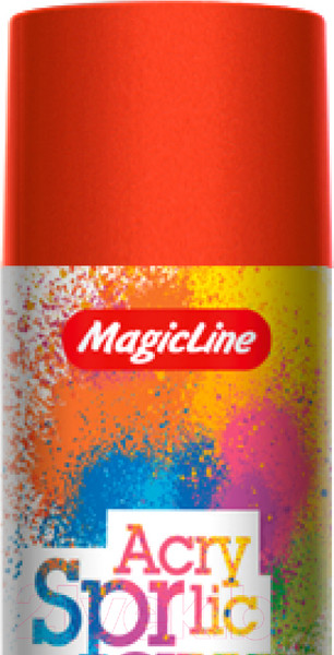 Изображение товара Краска Magicline RAL 2002 / 180 (265г, оранжево-красный)