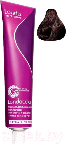 Изображение товара Крем-краска для волос Londa Professional Londacolor Стойкая Permanent 4/4 (шатен медный)