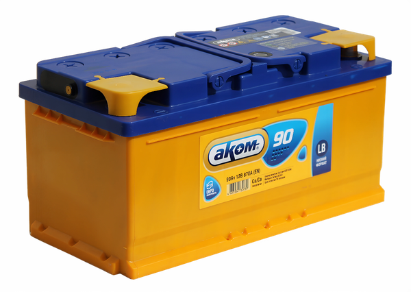 Изображение товара Автомобильный аккумулятор AKOM Евро 6СТ-90VL LB R+ (90 А/ч, низкий)