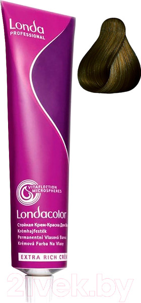 Изображение товара Крем-краска для волос Londa Professional Londacolor Стойкая Permanent 6/71 (темный блонд коричнево-пепельный)