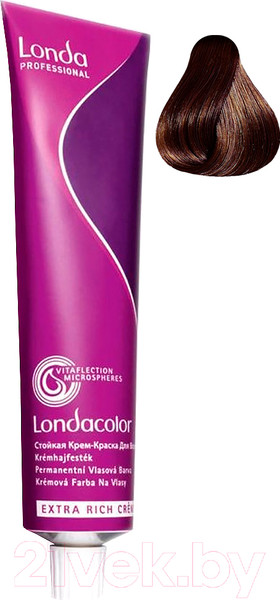 Изображение товара Крем-краска для волос Londa Professional Londacolor Стойкая Permanent 6/73 (темный блонд коричнево-золотистый)