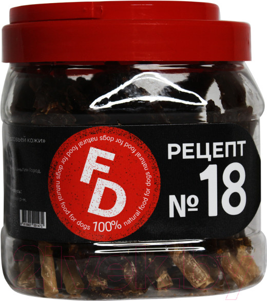 Изображение товара Лакомство для собак For Dogs Филе страуса на палочке из воловьей кожи / TUZ509 (500г)