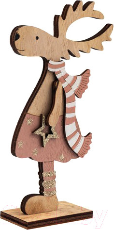 Изображение товара Статуэтка Neon-Night Рождественский олень 504-006 (розовый)