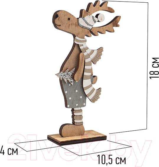 Изображение товара Статуэтка Neon-Night Рождественский олень 504-005 (синий)