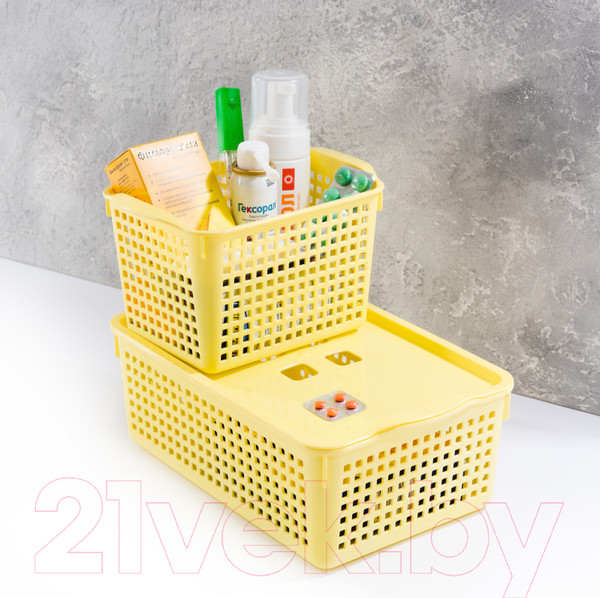 Изображение товара Корзина Violet Лофт / 646006 (13л, белый)