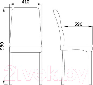 Изображение товара Стул AksHome Romeo (белый/хром)
