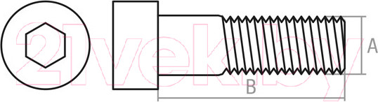 Изображение товара Винт Starfix С внутр. шестигр. М10x60 DIN 912 прочность 8.8 / SMV1-35764-5 (5кг, оцинкованный)