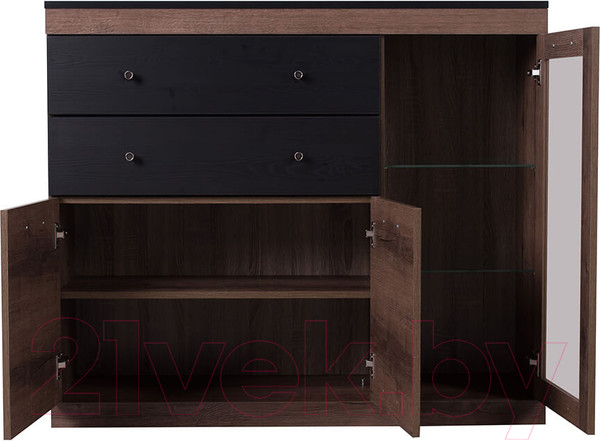 Изображение товара Тумба Anrex Jagger 1V2D2S (дуб монастырский/черный)