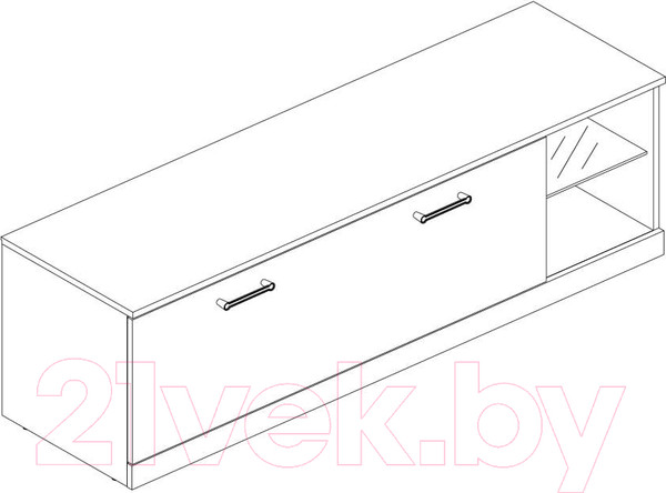 Изображение товара Тумба Anrex Jagger RTV 1S2N (дуб монастырский)