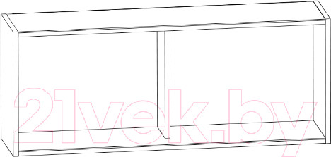 Изображение товара Полка-ячейка Anrex Diesel 1N (дуб мадура)
