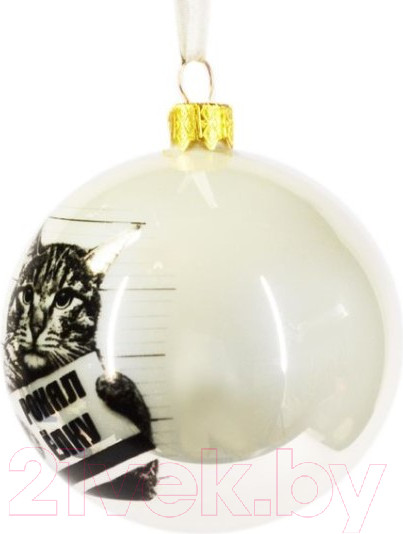 Изображение товара Шар новогодний Грай Кот Ш80-32