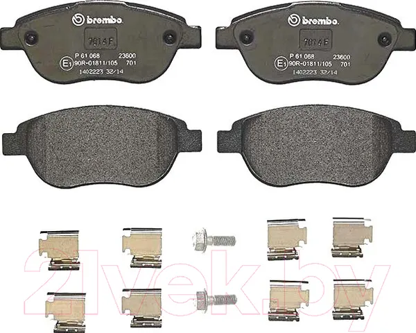 Изображение товара Тормозные колодки Brembo P61068