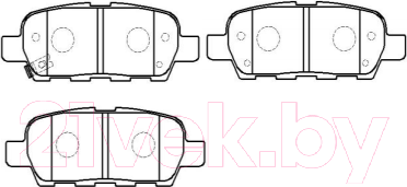 Изображение товара Тормозные колодки HSB HP9705