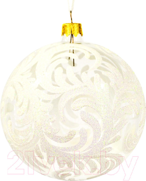 Изображение товара Шар новогодний Грай Снежная королева на прозрачном Ш100-36