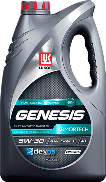 Изображение товара Моторное масло Лукойл Genesis Armortech Diesel 5W30 / 3149855 (4л)