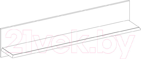 Изображение товара Полка Anrex Monako (сосна винтаж/дуб анкона)