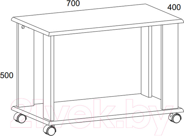 Изображение товара Журнальный столик Anrex Monako L (сосна винтаж/дуб анкона)