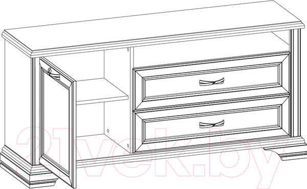Изображение товара Тумба Anrex Monako RTV 1D2SN (сосна винтаж/дуб анкона)