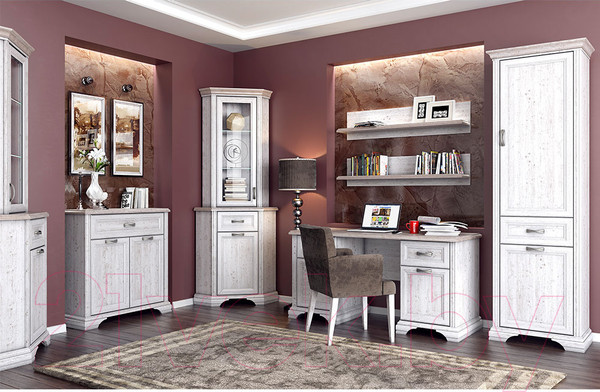 Изображение товара Шкаф Anrex Monako 2D1S (сосна винтаж/дуб анкона)