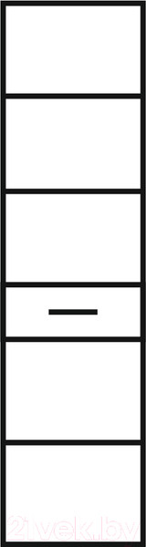 Изображение товара Шкаф с витриной Anrex Monako 1V1D1S (сосна винтаж/дуб анкона)