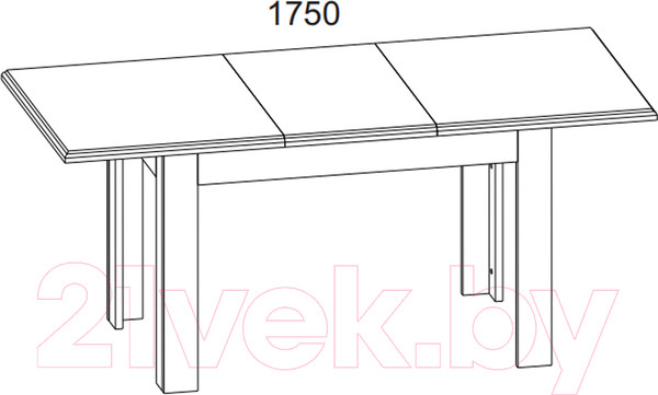Изображение товара Обеденный стол Anrex Monako (сосна винтаж/дуб анкона)