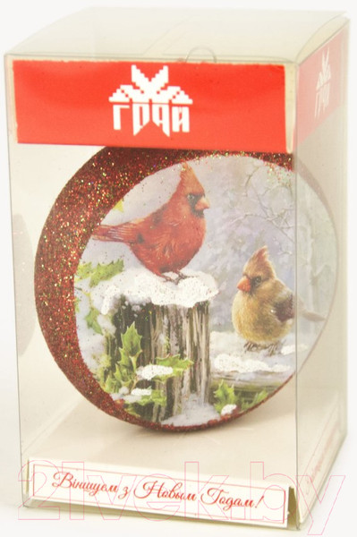 Изображение товара Елочная игрушка Грай Медальон-Птички Ф-95