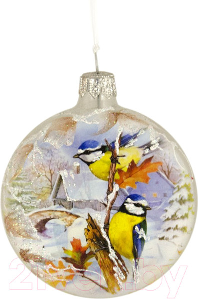 Изображение товара Елочная игрушка Грай Медальон-Синички Ф-94