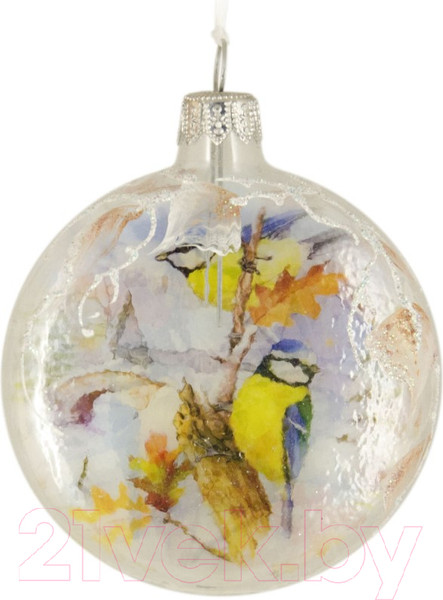Изображение товара Елочная игрушка Грай Медальон-Синички Ф-94