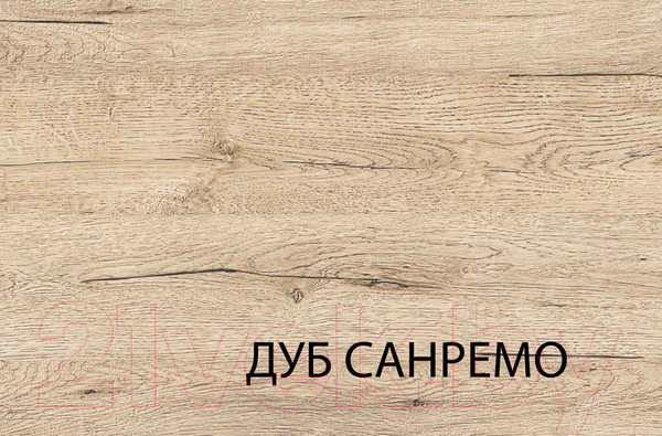 Изображение товара Шкаф с витриной Anrex Oskar 2V2D (дуб санремо)