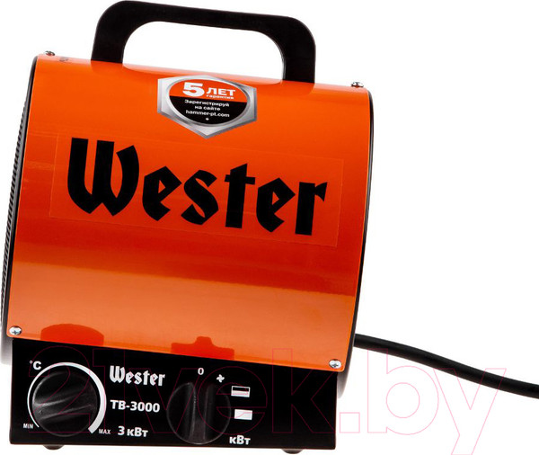Изображение товара Тепловая пушка электрическая Wester TB-3000 (615364)