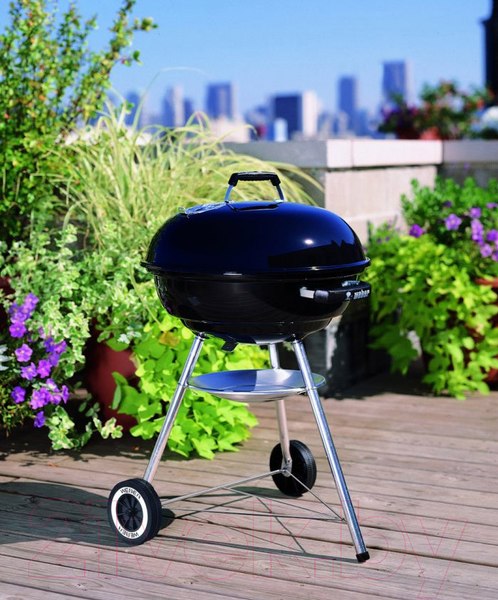 Изображение товара Угольный гриль Weber Compact Kettle CK-57 (черный)