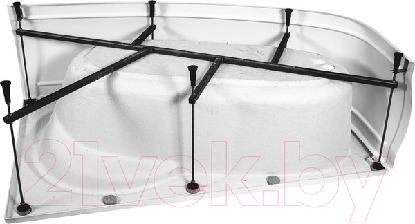 Изображение товара Ванна акриловая AquaFonte Адель 170x100 L (с каркасом и экраном)