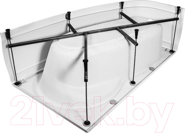 Изображение товара Ванна акриловая AquaFonte Адель 170x100 L (с каркасом и экраном)