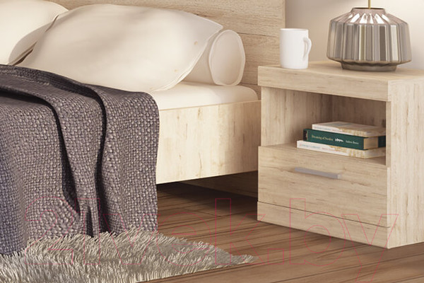 Изображение товара Прикроватная тумба Anrex Oskar 1S (дуб санремо)