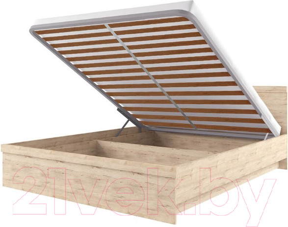 Изображение товара Полуторная кровать Anrex Oskar 140 с ПМ (дуб санремо)