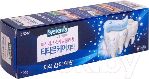 Изображение товара Зубная паста Lion Systema Tartar против образования зубного камня (120г)